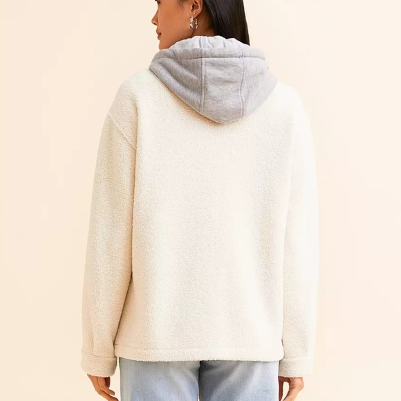 Light Blue Jean Jacket with Cream Lining - Picture 3 of 10